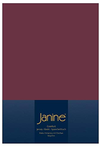 Janine Design Spannbettlaken - 150 x 200 cm - Burgund