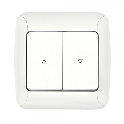 Gunsan Fantasy Blind Switch Roller Shutter Button Plug-In Clamp System Flush-Mounted White