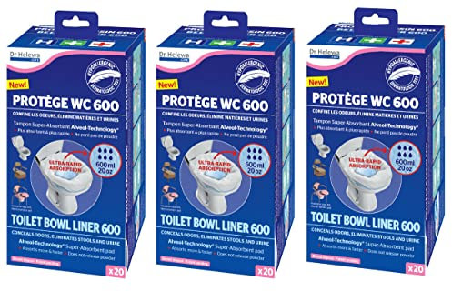 3X Toiletten Beutel Set a. 20 Stück f. Camping - Chemietoilette für Zelt Wohnwagen Wohnmobil Boot Toilette Parkplatz