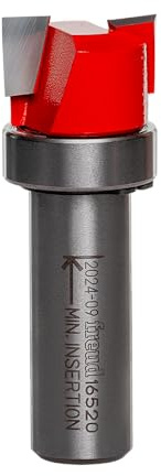 Freud 16-520 3/4x3/8 Top Bearing Dado Router Bit, 1/2 Shank | With Perma-SHIELD Coating, Ideal for Ultra-Clean Hinge Mortises, or Perfect Grooves and Dadoes, 16-520