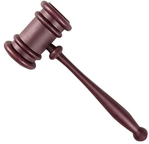 Plastic Judge Gavel Hammer Fancy Dress Accessory 27cm