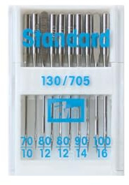 Elna Standard Sewing Machine Needles Mixed 70-100 10pk