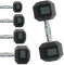 Body Revolution Hex Dumbbells - Exercise Dumbbells - Hexagonal Cast Iron Dumbbells for Home Gym Rubber Coated - 1kg to 40kg