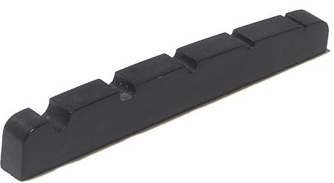 Black 5 string bass guitar top nut 45mm x 3.5mm