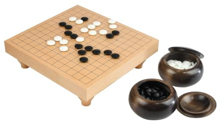 13 x 13 Go Table Set with 8mm stones and Dark Bowls