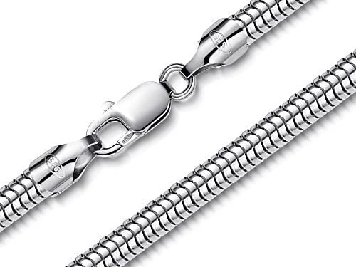 Schlangenkette Silber, Durchmesser 5mm - 925 Silber, Länge wählbar 40-100cm