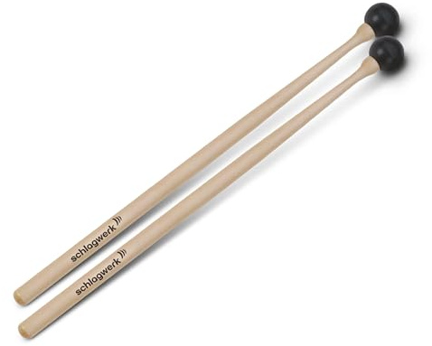 percussion felt mallet Beater with rubber head, extra hard -inch