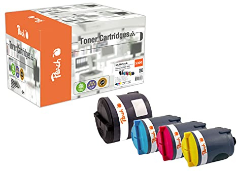 Peach S300 Spar Pack Tonermodule (BK, C, M, Y) ersetzt Samsung CLP-P300A/ELS, CLP-P300C/ELS für z.B. Samsung CLP -300, Samsung CLP -300 N, Samsung CLP -300 NG, Samsung CLX -2100, Samsung CLX -2160