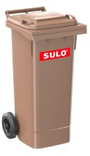 Sulo Wheelie bin, High Density Polyethylene, Brown