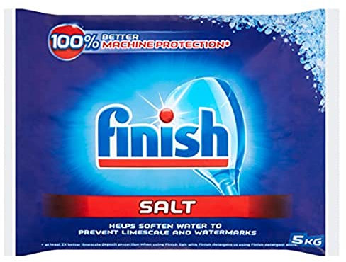Finish Dishwasher Salt Box, 5kg, Prevents Limescale Build Up, Effective against Hard Water