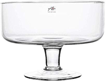 Glasschale BOWL ON FOOT Glas Schale Kelch 17,5 cm, Ø 24 cm