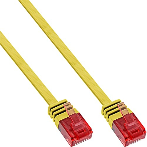 InLine 71607Y Patchkabel flach, U/UTP, Cat.6, gelb, 7m