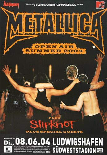 Metallica - Ludwigshafen, Tour 2004 » Konzertplakat/Premium Poster | Live Konzert Veranstaltung | DIN A1 «