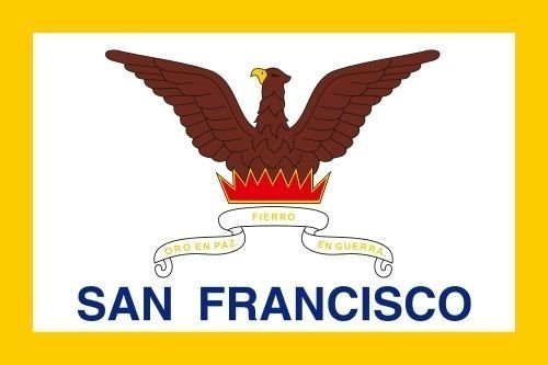 U24 Aufkleber San Francisco Flagge Fahne 12 x 8 cm Autoaufkleber Sticker