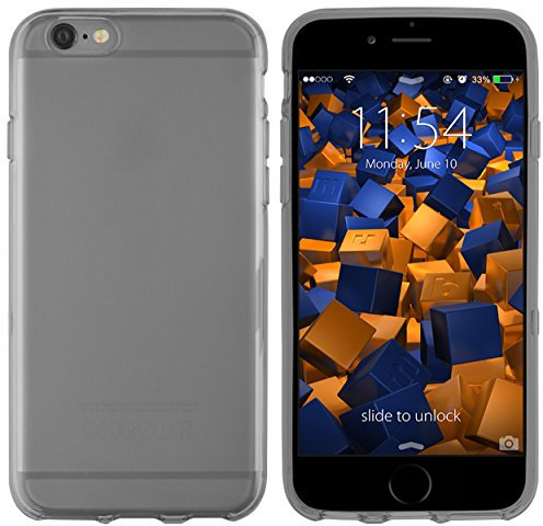 mumbi Hülle kompatibel mit iPhone 6 / 6S Handy Case Handyhülle, transparent schwarz