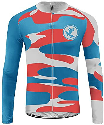 UGLY FROG Neue Winter Jersey Thermisches Fahrradtrikot Vlies Thermo Langarm Shirt Herren Breathable Radfahren Fahrrad Lange Hülsen Fahrrad Hemd Männer Langarm Fahrradbekleidung Radfahren