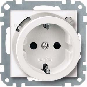 Merten 233819 Type F (Schuko) White Outlet Box – Outlet Boxes