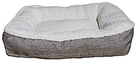 Rosewood Plush/Tweed Teddy Bear Dog Mattress, Large