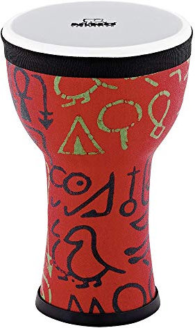 Nino Percussion Elements Mini Djembe - Kleines Musikinstrument für Kinder ab 3 Jahren - Durchmesser 6 Zoll - Kunststoff, Mehrfarbig (NINO-EMDJ-PS)