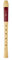 Moeck 1025 Flauto 1 Sopranblockflöte Deutsch Einfachloch Spezialkunststoff Beige mit rotem Ring C-Sopran-Blockflöte Schulblockflöte
