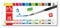 CARAN d'ACHE - FANCOLOR Kinder Gouache Tabletten und 1 Pinsel - 15 Farben, Bunt