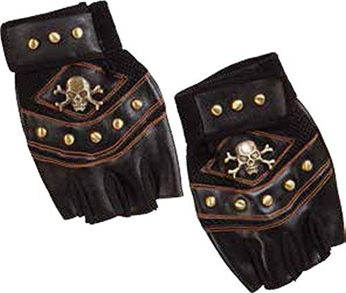 Handschuhe Pirat de Luxe, schwarz