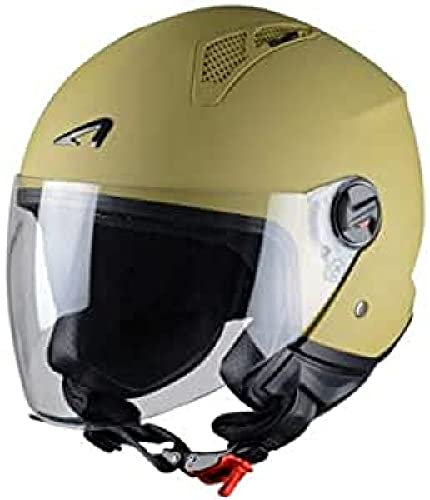 Astone Helmets - MINIJET monocolor - Casque jet - Casque jet urbain - Casque moto et scooter compact - Coque en polycarbonate -Desert M