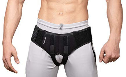Wonder Care Schwarz Leistenbruch Gürtel für Männer Hernie Truss Klammer Large