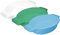 Pflegehome24® Waschschale aus Kunststoff, blau mit Seifenablage