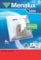 Menalux 3200 - Pack de 4 bolsas sintéticas y 2 filtros para aspiradoras Nilfisk New Line y Philips Classic, Vision y Compact