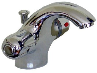 Kirchhoff 10384 W-48 Einhebel Thermostat Waschtisch Armatur inkl. Exenter Chrom