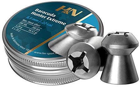 H&N Sport Barracuda Hunter Extreme Kaliber 5,5 mm/ .22 Hollowpoint Pellets 18,52 Grain (200 Stück)