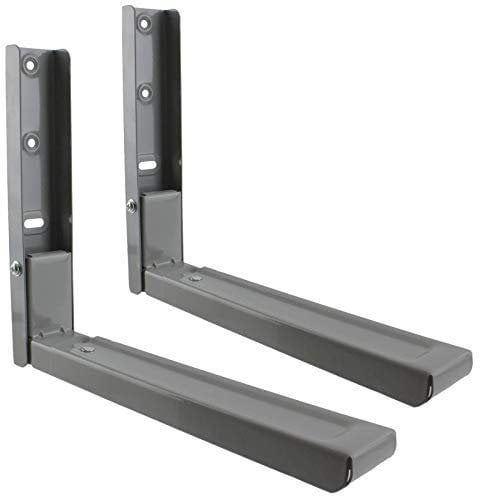 Spares2go Extendable Wall Mounting Brackets for Morphy Richards Microwave (Silver/Grey)