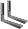 Spares2go Extendable Wall Mounting Brackets for Morphy Richards Microwave (Silver/Grey)