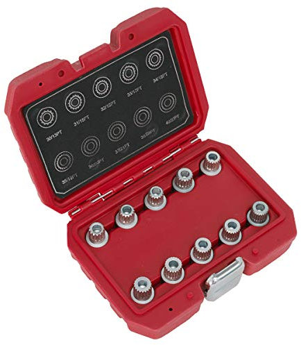 Sealey SX208 Locking Wheel Nut Key Set 10 Piece for BMW & Mini