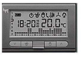 Bpt th350 crono termostato digitale settimanale 69409100 grigio antracite
