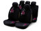 Bottari 29010 Set Completo Coprisedili per Auto, My Flower Swivel, Nero/Rosa