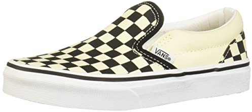 Vans Classic Slip-on, Sneakers Basses Mixte Enfant, Blanc (Checkerboard/Black/White), 30 EU (UK child 12 Enfant UK)