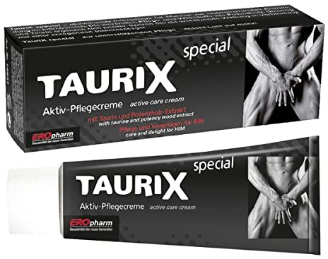 JOYDIVISION Orginal EROpharm TauriX Special Penis- und Hodensalbe mit Taurin, 40 ml Aktivierende Pflege-Creme Für gesteigerte Performance im Intimbereich