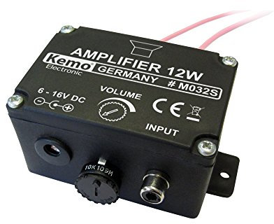 Unbekannt Kemo M032S - Amplificador mono-amplificador (6 V, 9 V, 12 V, 16 V/CC, 12 W, 4 Ω)