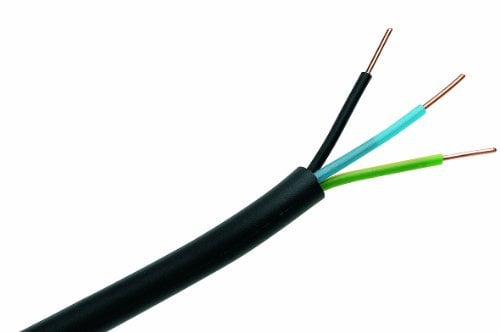 Générique 10027486 Câble U1000R2V 3G2,5 50 m Noir