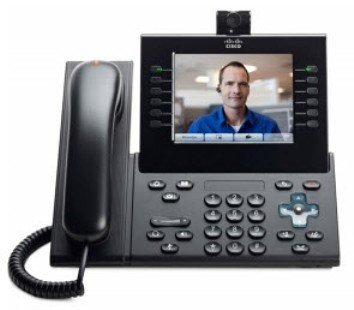 CP-9971-CL-K9= - Cisco IP Telefon 9971 Charcoal mit Slimline Telefonhörer ohne Benutzer-Lizenz: 6 Leitungen, Touchscreen für Videotelephonie, USB, Speakerphone, Headsetanschluss, Bluetooth, Wideband Audio (G.722), 10/100/1000 Ethernet Switch, SIP/ CISCO UNIFIED IP ENDPOINT 9971