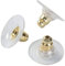 Bacabella 15354 Komfort Ohrstopper 12mm Gold (50 Stück) als Verschluss/Stopper/Sicherung für Ohrringe