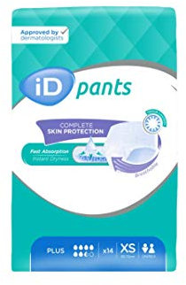 iD Pants Plus Inkontinenzunterhosen, Größe XS, 14 Stück