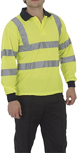 Yoko Warnweste, Langarm, Polo-Shirt Herren Workwear Herren Top reflektierende Arbeit