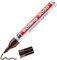 edding 3000 Permanentmarker - dunkel-braun - 1 Stift - Rund-Spitze 1,5-3 mm - schnell trocknender Permanent Marker - wasserfest, wischfest - für Karton, Kunststoff, Holz, Metall - Universalmarker