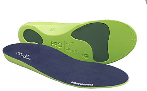 PRO 11 WELLBEING Plantar Series Orthotic Insoles Fallen Arches, Plantar Fasciitis, with Arch Support