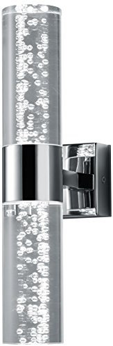 Trio Leuchten LED Wandleuchte Bolsa 282410206, Metall chrom, 2x 3.2 Watt