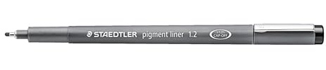 STAEDTLER 308 12-9 Pigmentliner, schwarz, StrichStärke: 1,2 mm