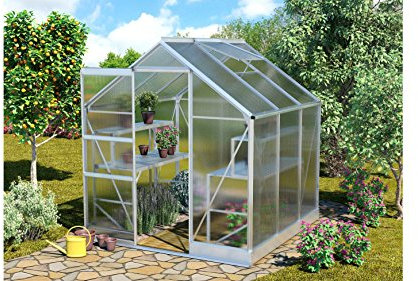 Gewächshaus Vitavia Apollo 3800 Alu silber 6mm HKP 3,8m²